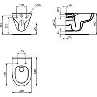 Miska WC wisząca IDEAL STANDARD