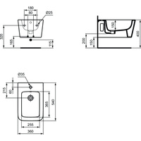 BLEND CUBE BIDET WISZĄCY HF BXD SILK WHI