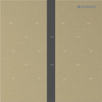 Elektroniczny zawór spłukujący Geberit do pisuaru, zasilanie bateryjne, Typ 40, stal nierdzewna mosiądz, prostokątny