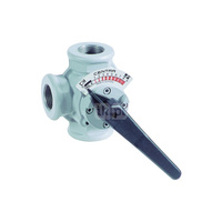 Zawór 3-drogowy mieszający, gwintowany, przelot prosty, DN 32 PN6, kv=16 m³/h