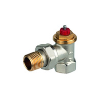 Zawór termostatyczny, kątowy, wkładka FX, 3/8", gwint wewnętrzny, ze złączką do grzejnika z uszczelnieniem metal-metal