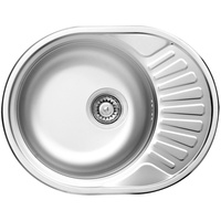 Zlew. twist satyna 1k z/o 580x445x160, 3,5" + osprzęt