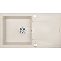 Zlew. evora beż granit 1k z/o 780x440x193, 3,5" + osprzęt space-saver