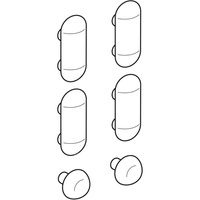 Zestaw odbojników Geberit Renova do pokrywy deski sedesowej (6 szt.)